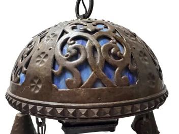 Vienna Secession Art Nouveau Chandelier Austria, 1900s